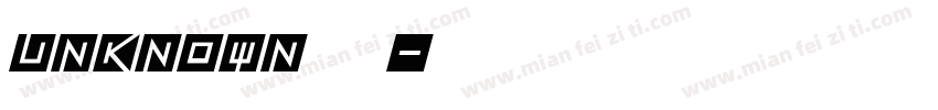 Unknown 粗体字体转换